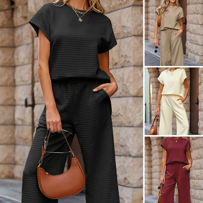 Corinne | Sett med myk genser og avslappede bukser