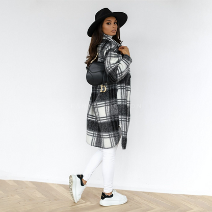 AOIFE - Rutete frakk for damer