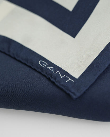 Stripete silkesjal - Kveldsblå