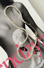 ELENI – Tennis halskjede i gull med glitrende detaljer